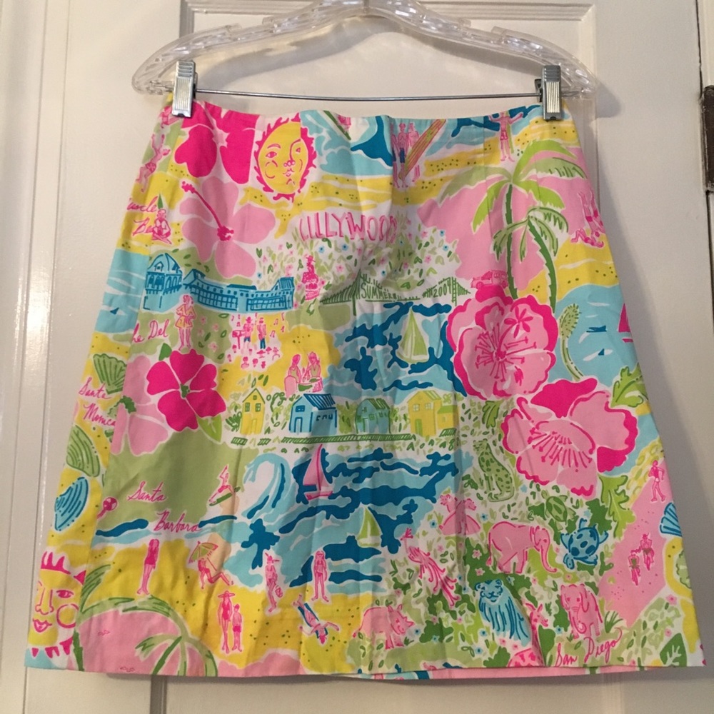 Lilly Pulitzer multi color skirt, size 8